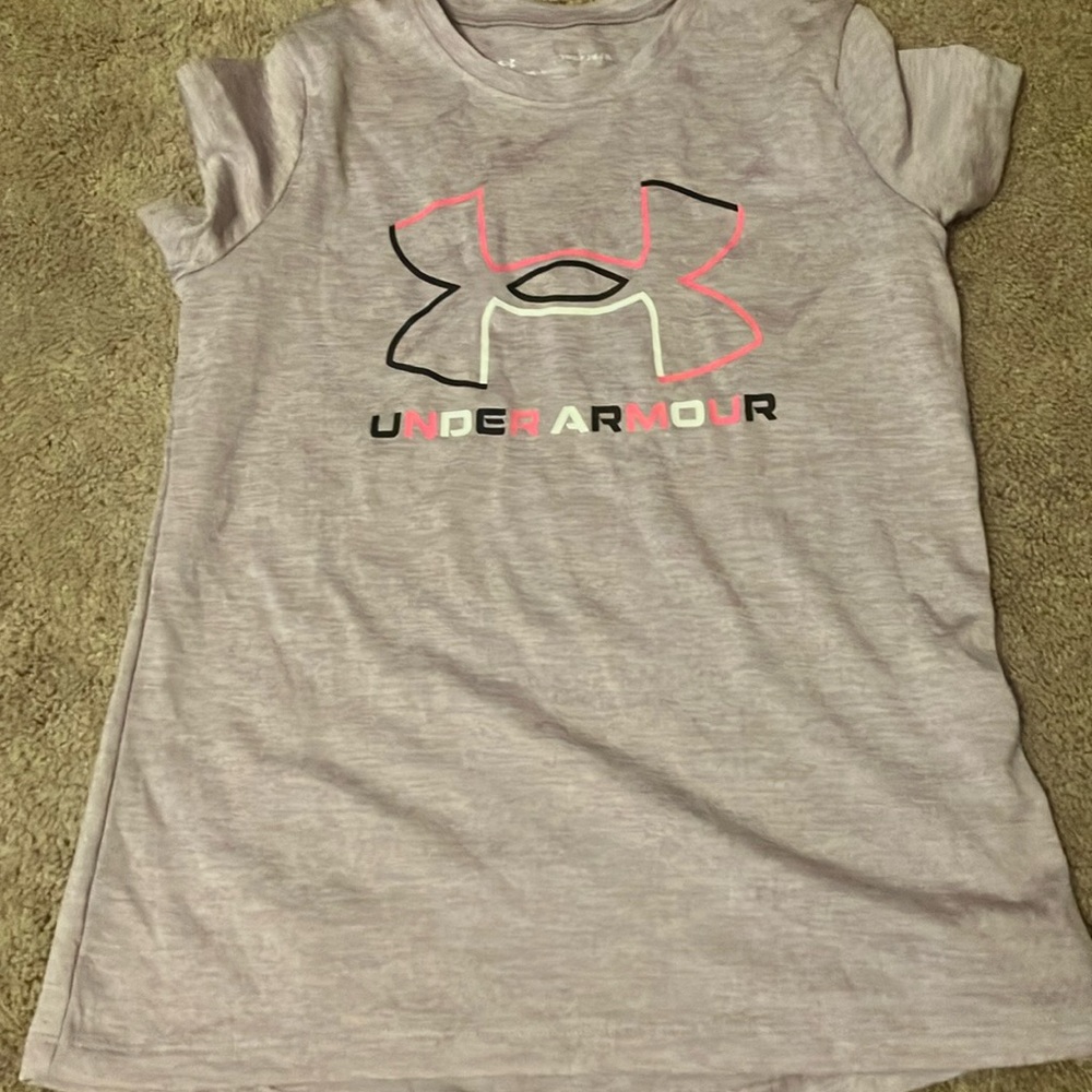 Purple under armour shirt